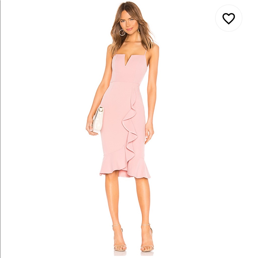About Us -Dominique Midi Dress in Mauve - Size XXS